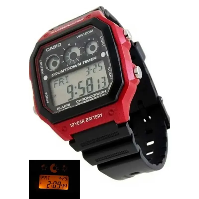 Casio Youth Digital Sports Grey Dial Men's Watch | AE-1300WH-4AVDF